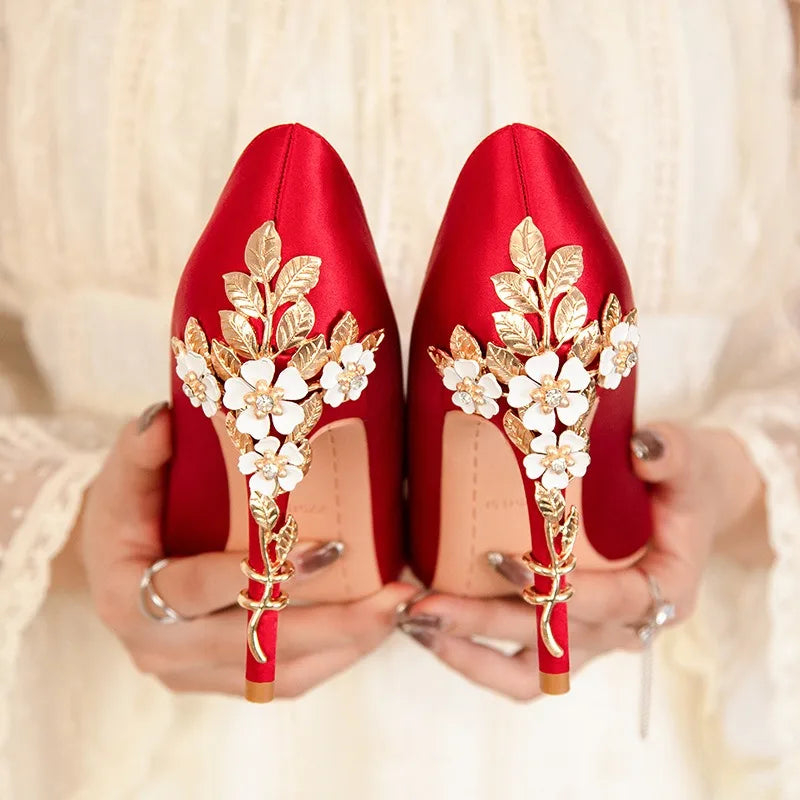 Sapatos de Noiva em Cetim