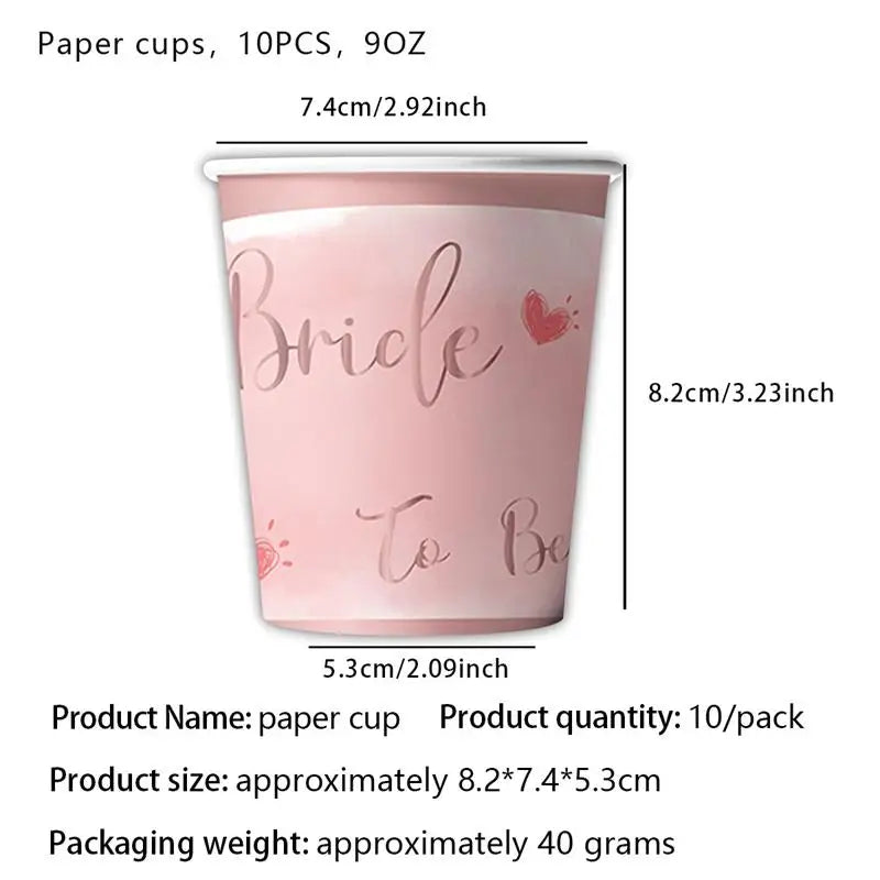 Kit de Decoração "Bride to Be" Rose Gold – Balões e Decoração para Despedida de Solteira