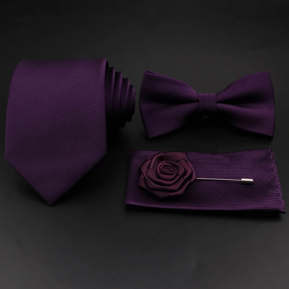 Conjunto Premium de Gravata e Laço para Homem