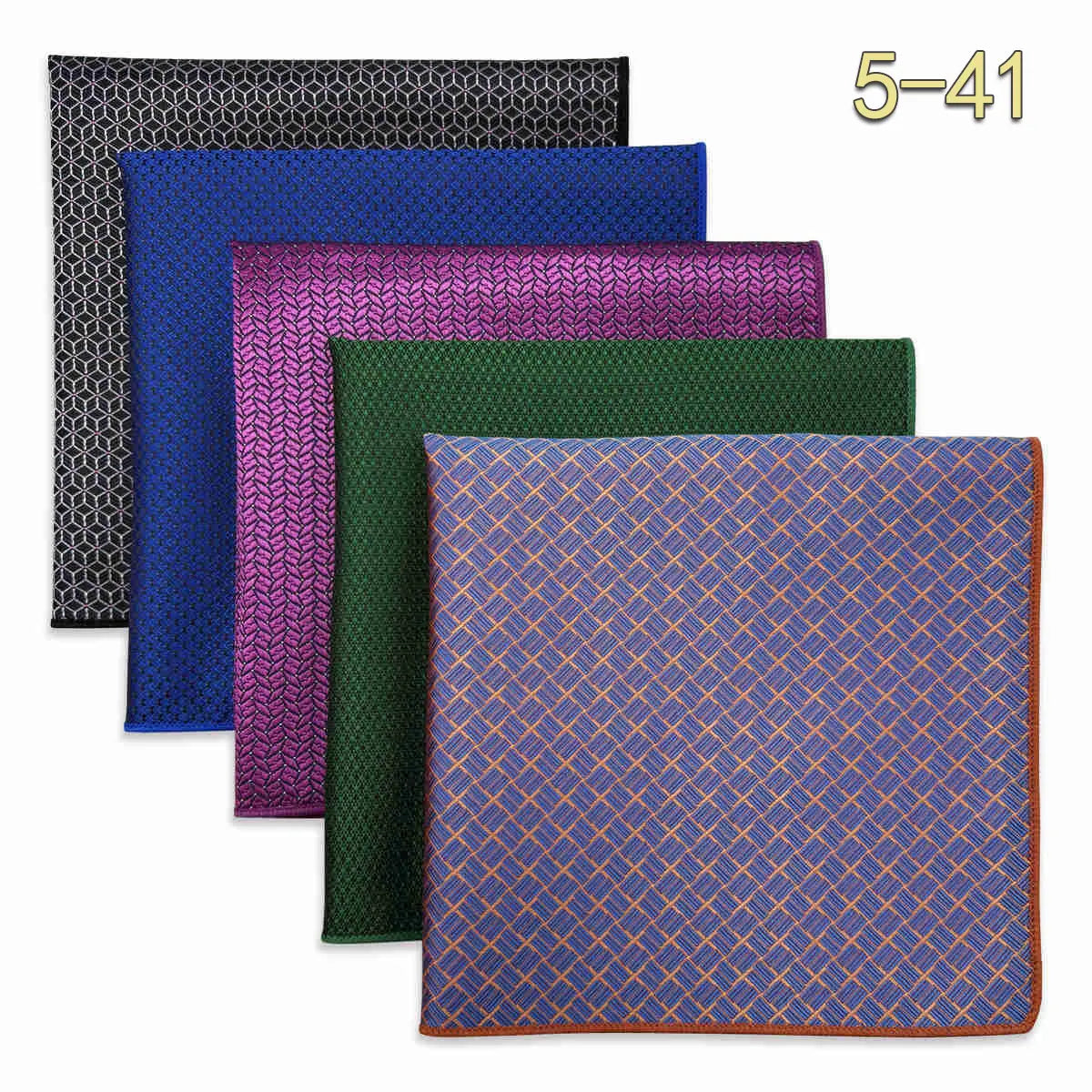 Conjunto de 5 Lenços de Bolso para Homem