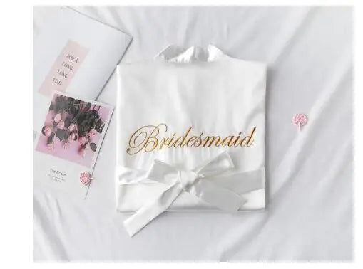 Robe de Cetim para Noiva com Bordado