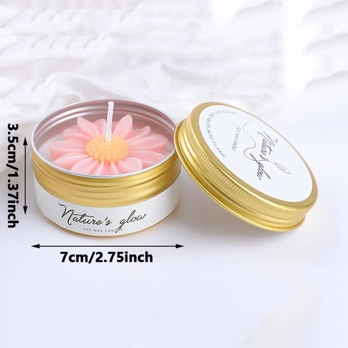 Mini Vela Margarida – Lembrança Elegante de Casamento Nupcya