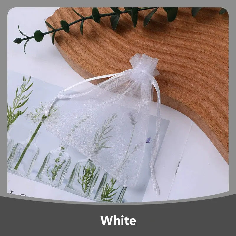 Saquinhos de Organza para Lembranças de Casamento — Kit com 100 Unidades