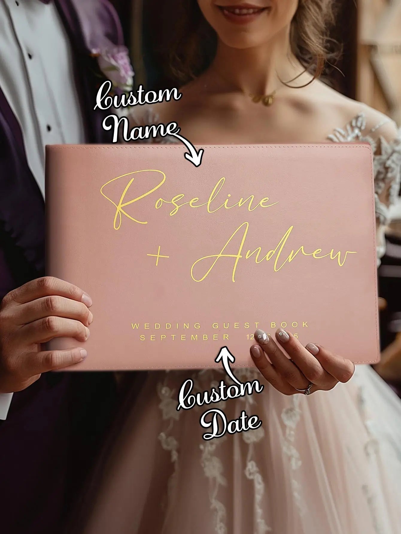 Livro de Honra Personalizado Moderno | Capa Colorida com Nome e Data