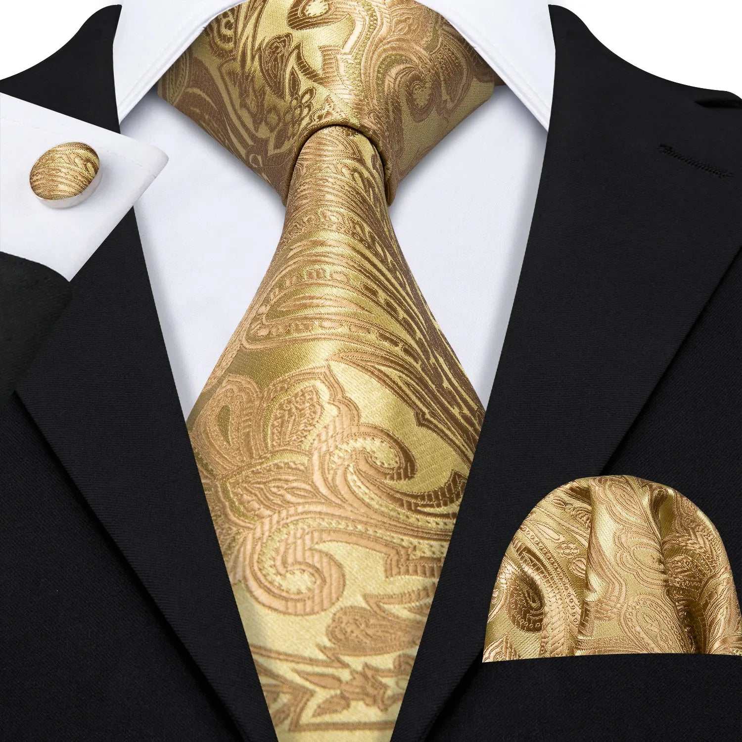 Conjunto de Gravata Jacquard Premium