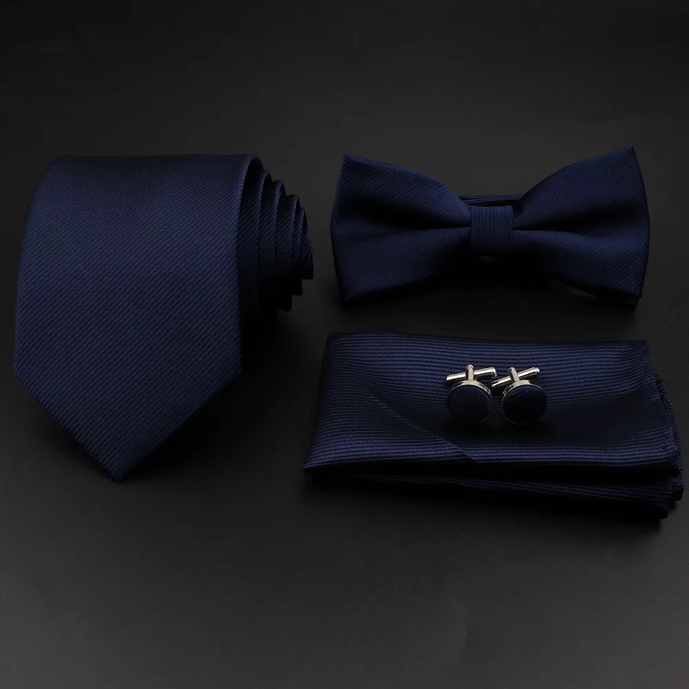 Conjunto Premium de Gravata e Laço para Homem