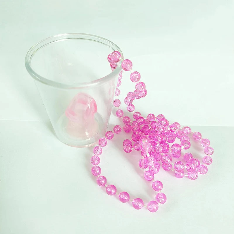Colar com Copo de Shot "Bride to Be" – Acessório para Despedida de Solteira