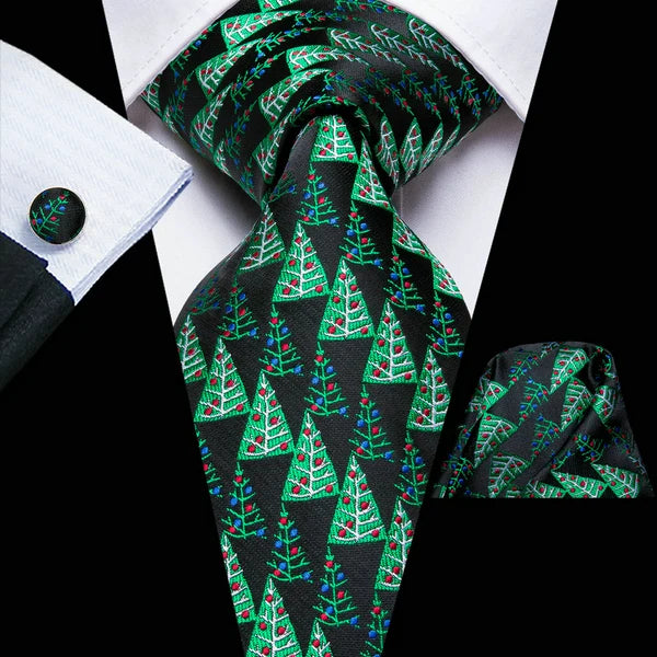 Conjunto Premium de Gravata Verde para Homem