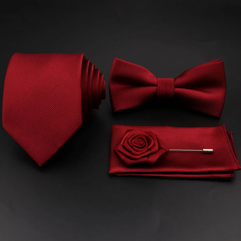 Conjunto Premium de Gravata e Laço para Homem