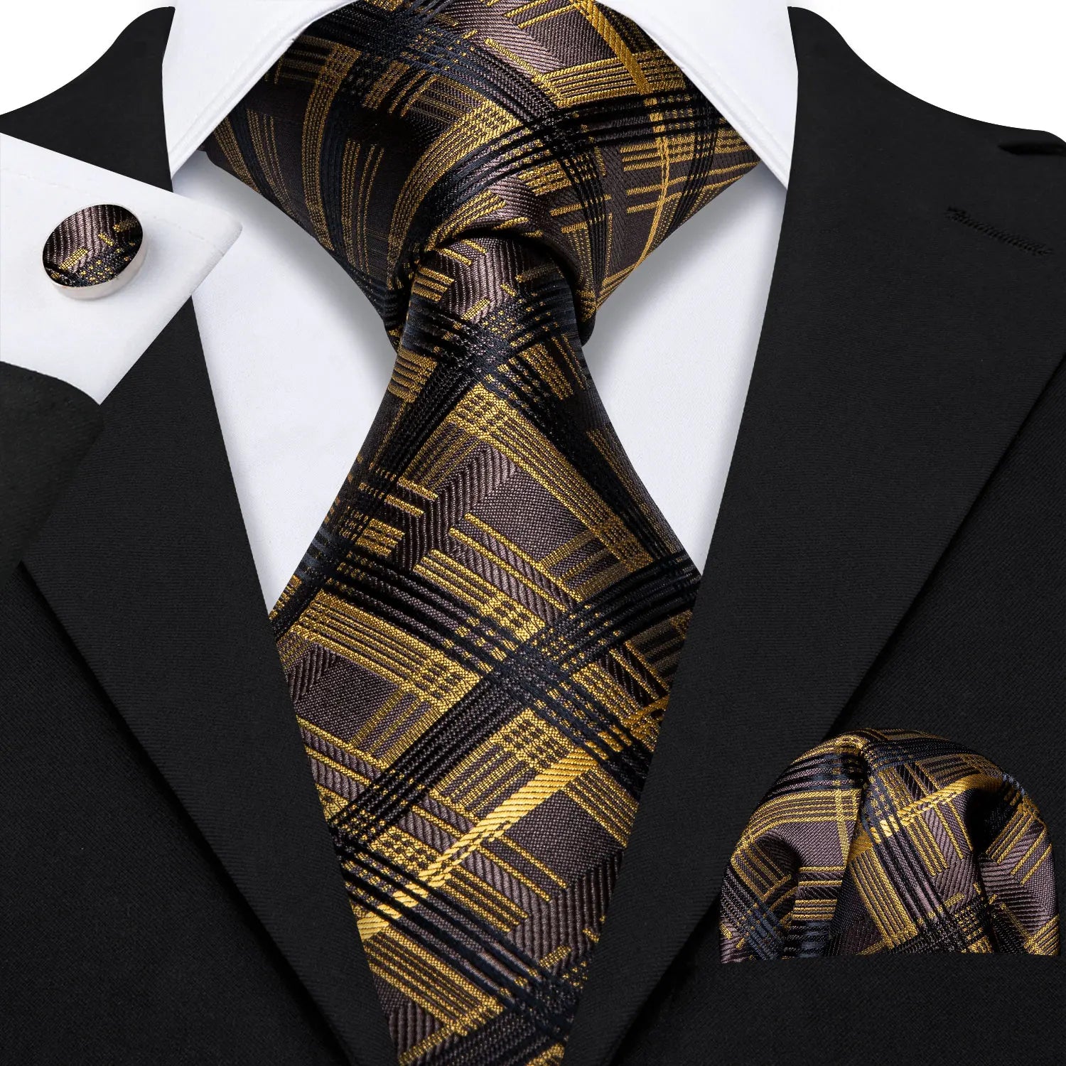 Conjunto de Gravata Jacquard Premium