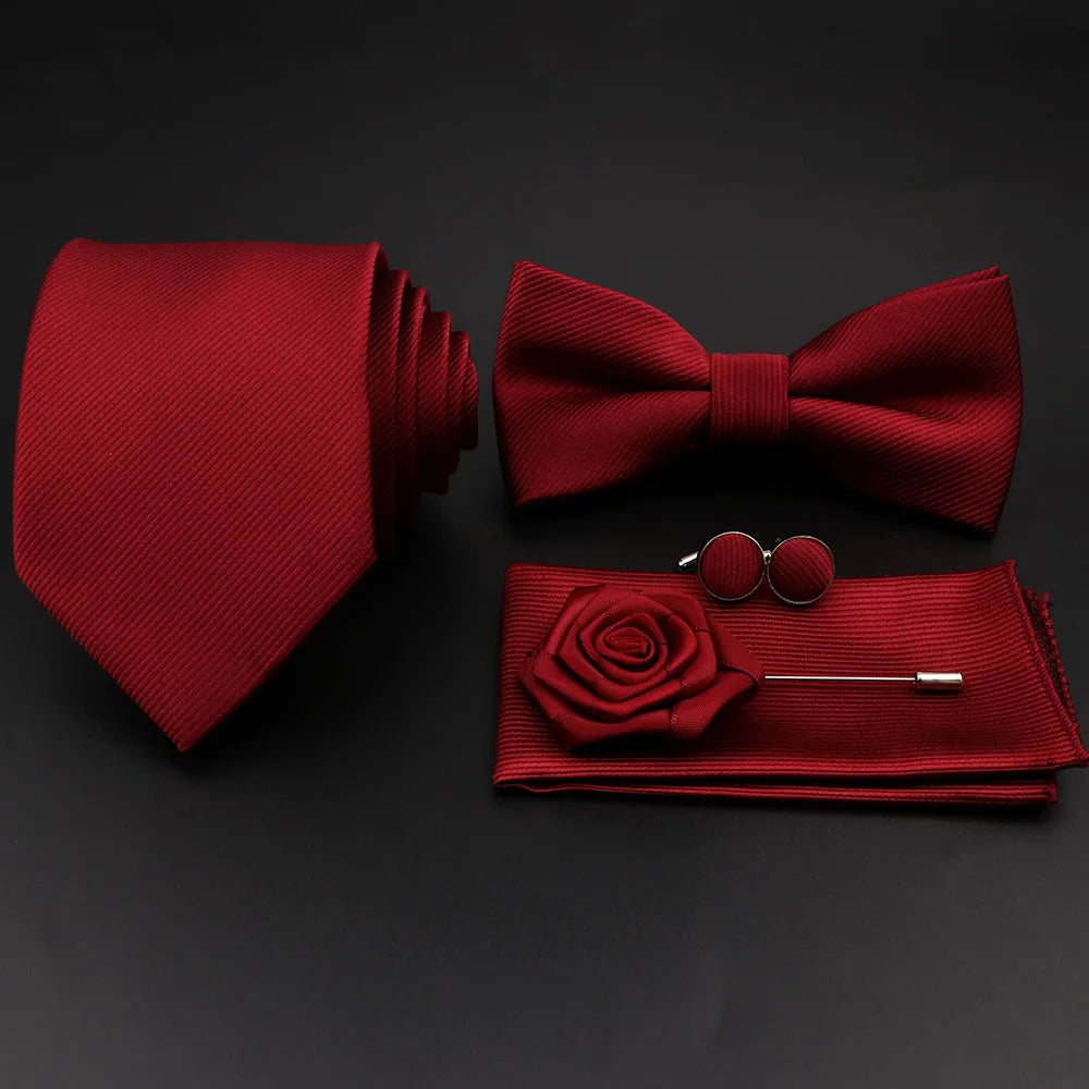 Conjunto Premium de Gravata e Laço para Homem