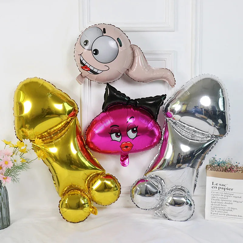 Balão Decorativo em Alumínio – Design Divertido para Despedida de Solteira