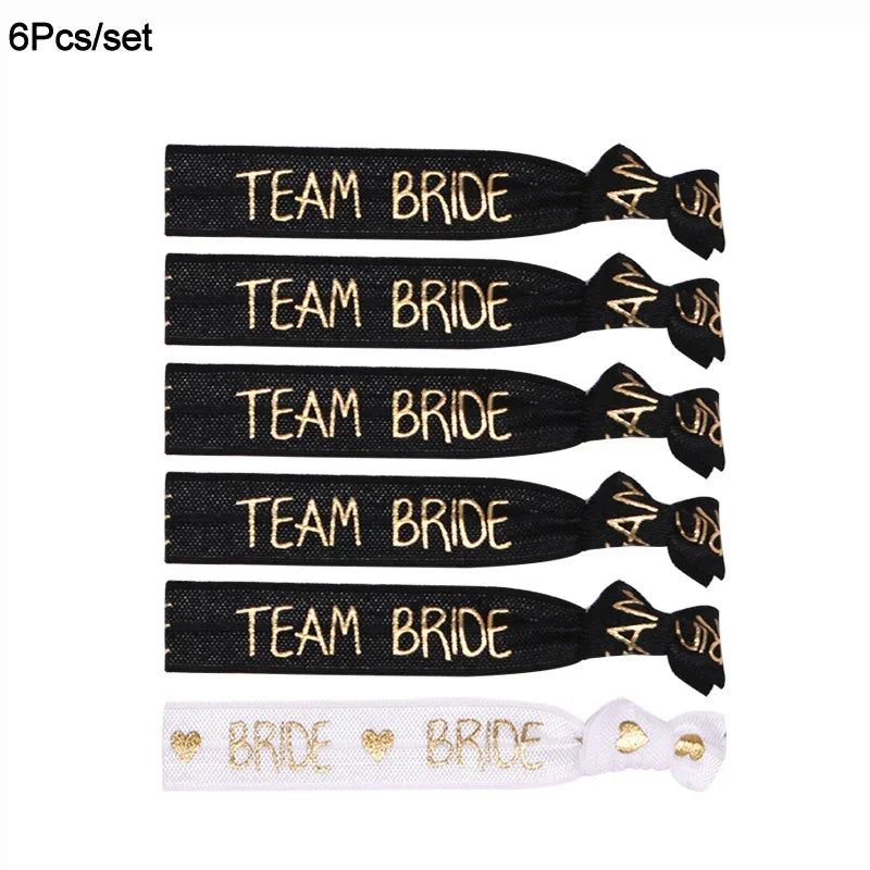 Pulseiras "Team Bride" – Conjunto para Despedida de Solteira (6 ou 11 Peças)