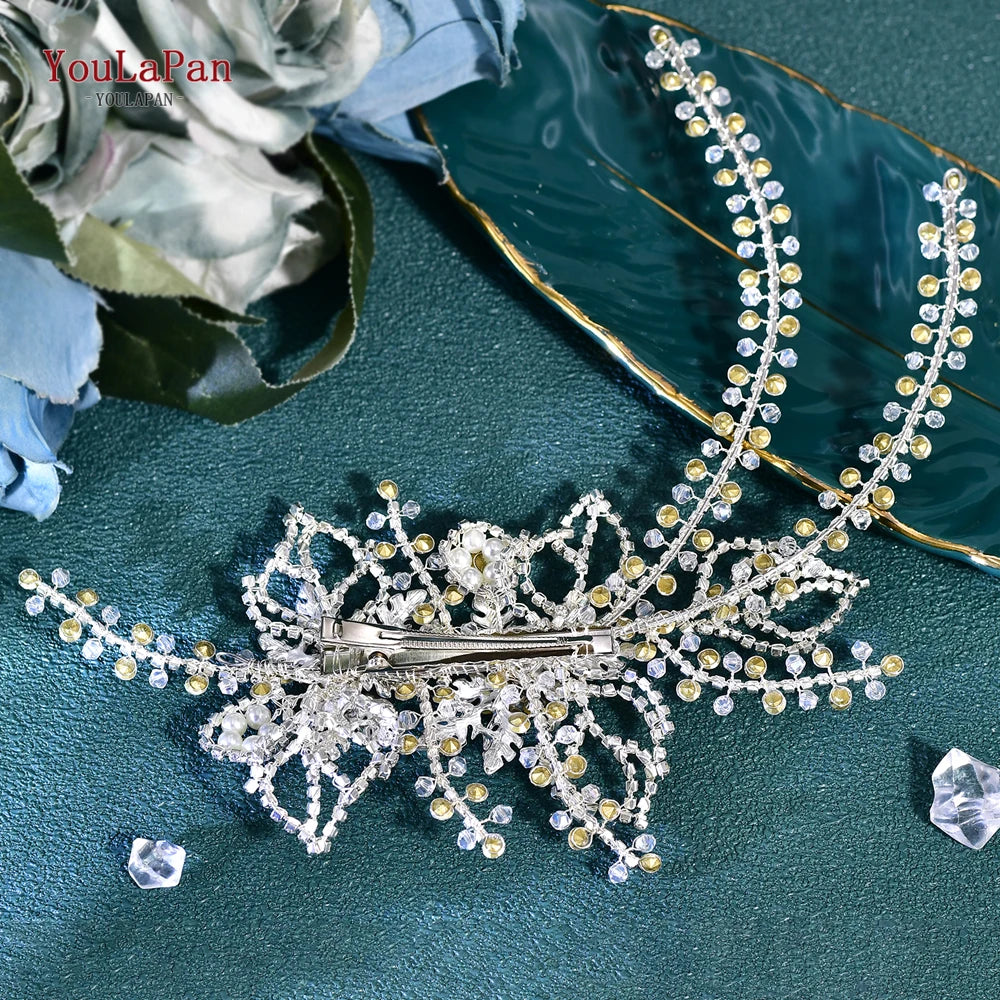 Tiara Lateral de Cristais para Noiva