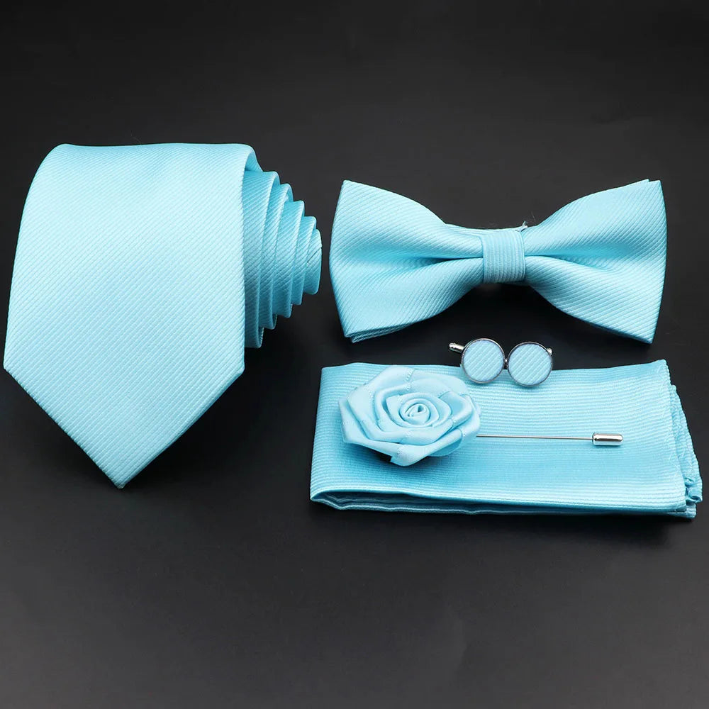 Conjunto Premium de Gravata e Laço para Homem