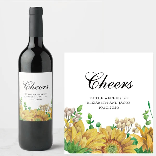 Etiquetas Personalizadas para Garrafas de Vinho — Kit com 30 Unidades