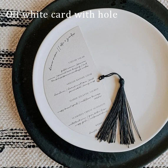 Menu de Casamento em Meio Círculo Personalizado
