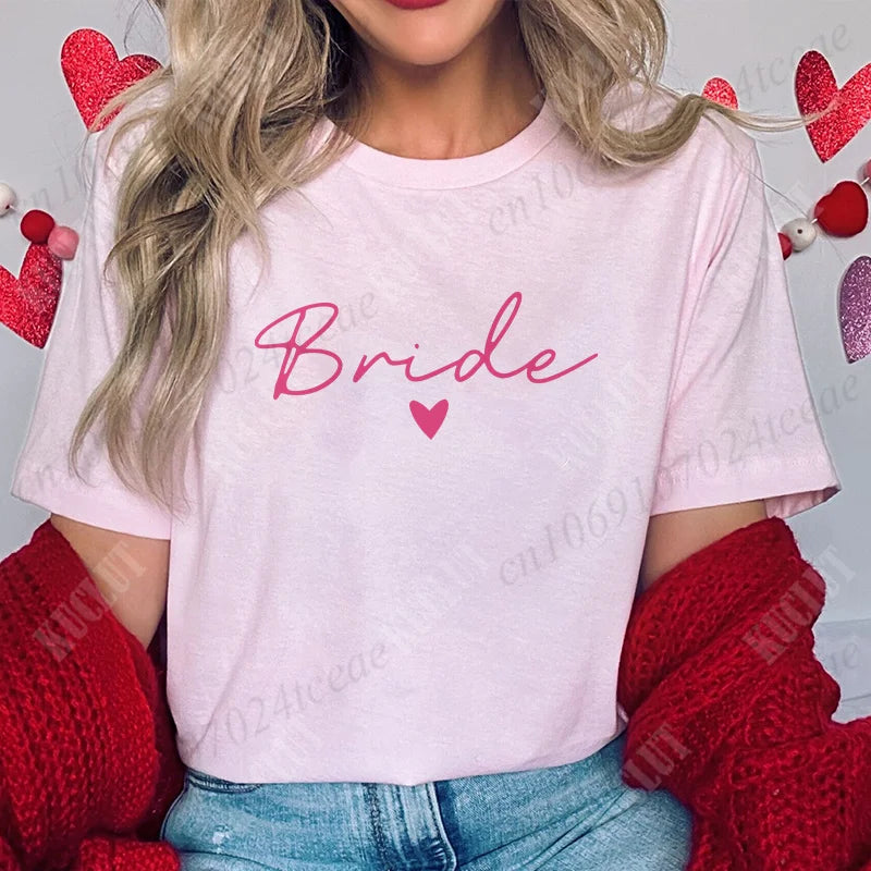 T-Shirt "Team Bride" para Mulher – Despedida de Solteira e Bridal Shower