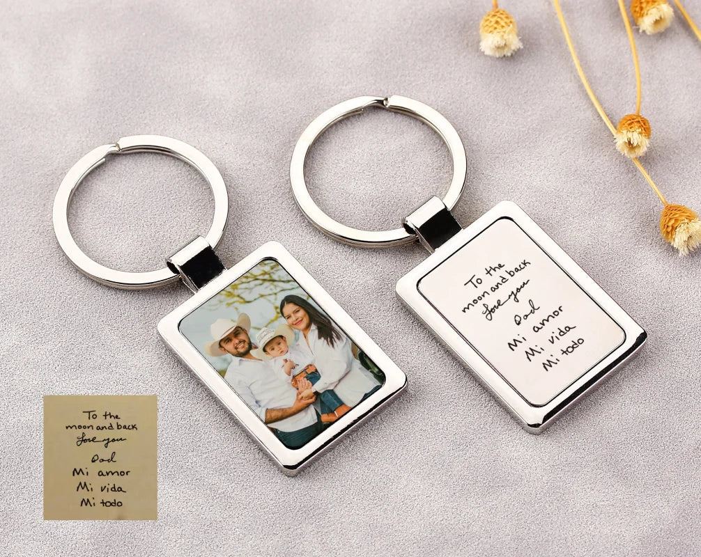 Porta-Chaves Personalizado com Fotografia e Data Especial