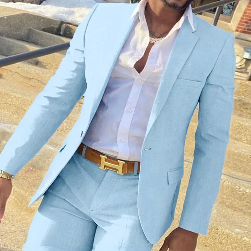 Fato Masculino Slim Fit Formal