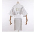 Robe de Cetim para Noiva com Bordado