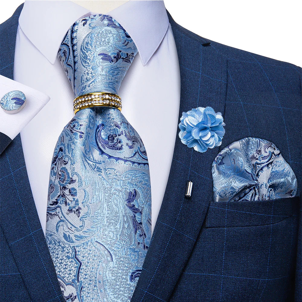 Conjunto Premium de Gravata Floral para Homem