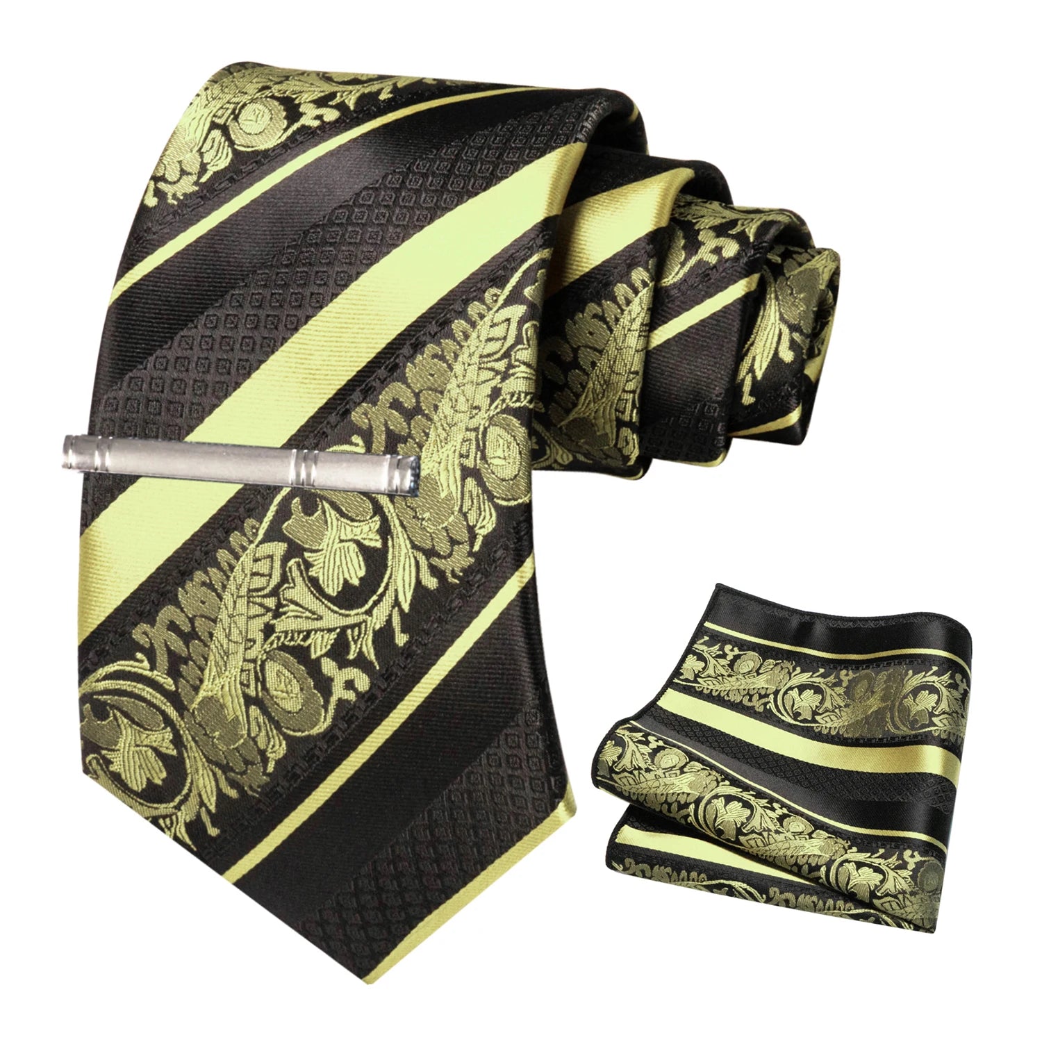 Conjunto de Gravata Floral para Homem