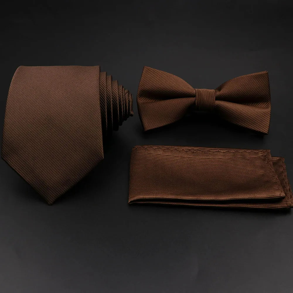 Conjunto Premium de Gravata e Laço para Homem