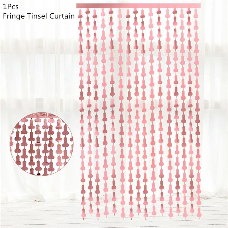 Kit de Decoração Divertido para Despedida de Solteira – Balão, Toppers, Palhinhas e Confettis