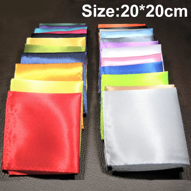 Lenço de Bolso em Cetim para Homem