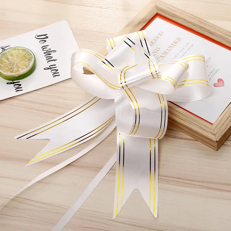 Laços Brancos para Carro de Casamento – Pack de 10 ou 20 Unidades