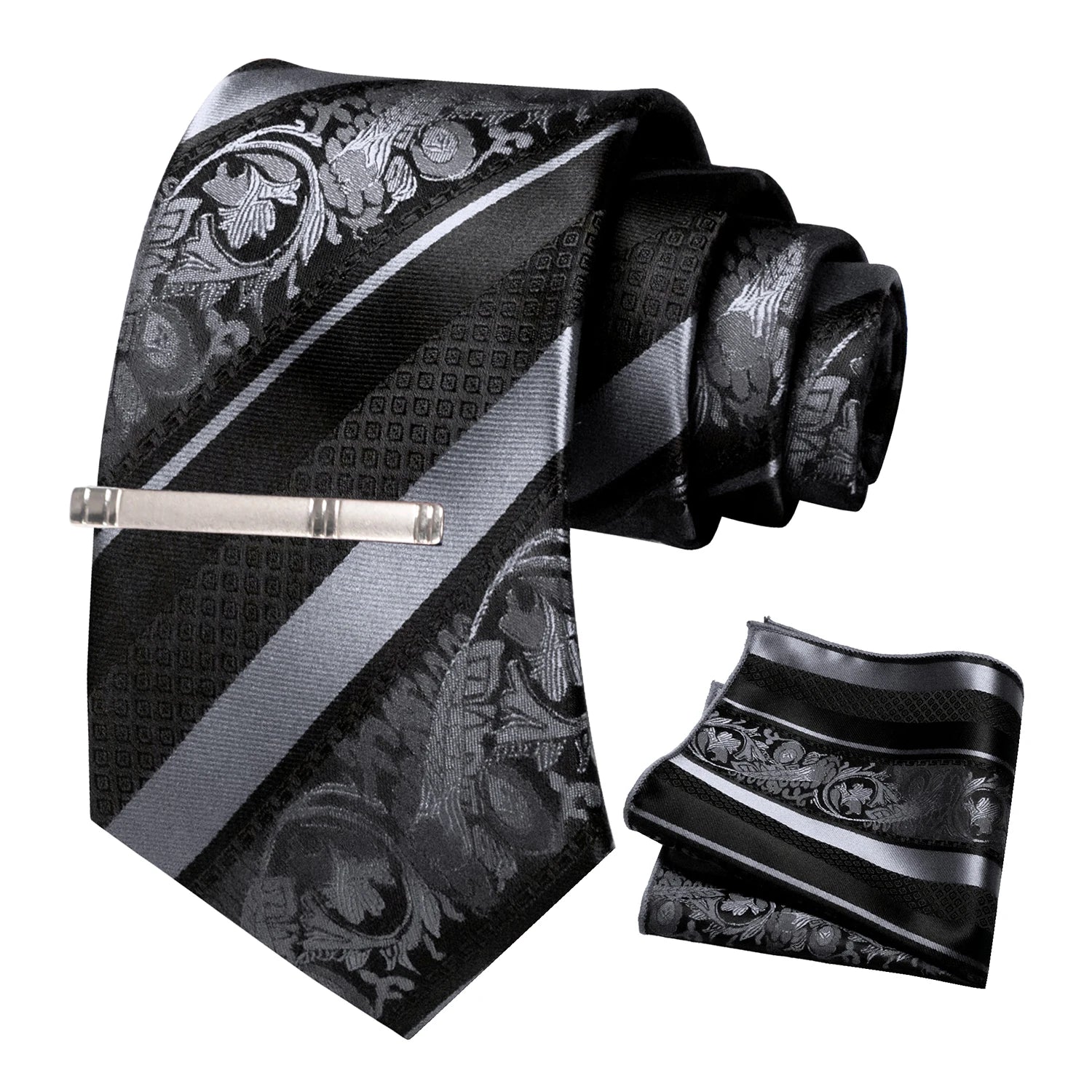 Conjunto de Gravata Floral para Homem