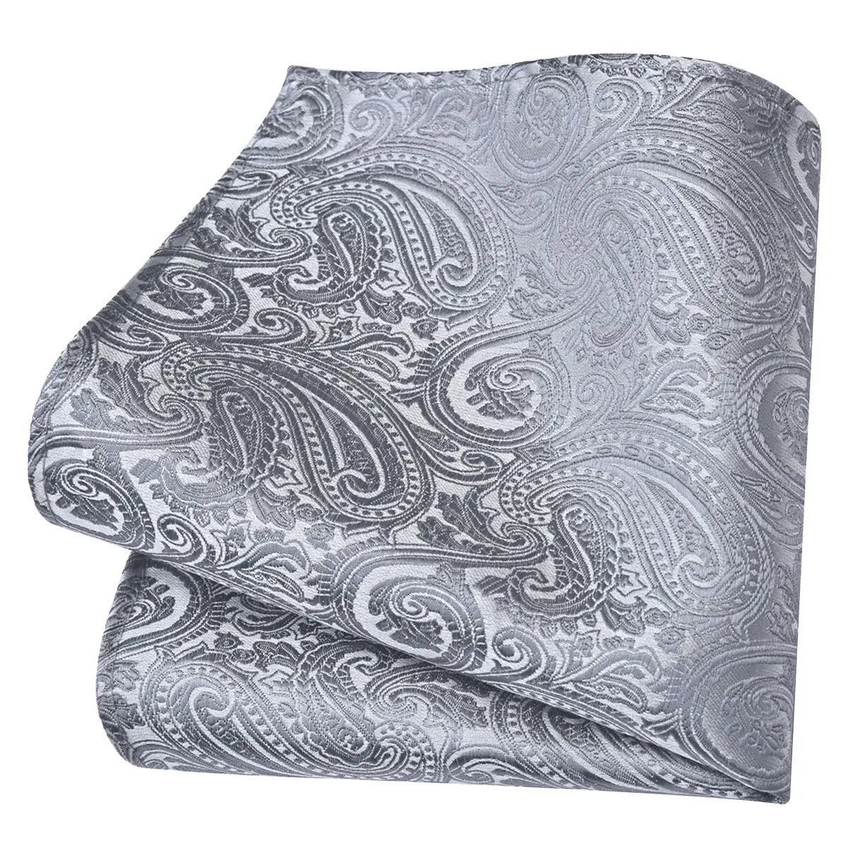 Lenço de Bolso Paisley em Seda