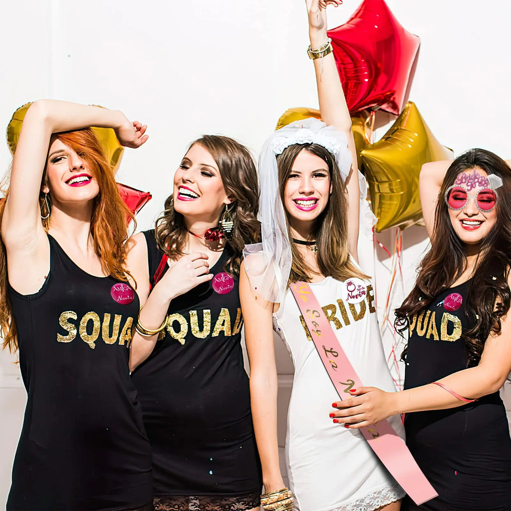 Kit Bride to Be 13 Peças – Acessórios para Despedida de Solteira