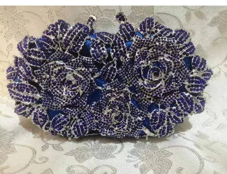 Clutch Luxo Rosa em Cristais