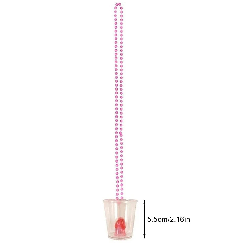 Colar com Copo de Shot "Bride to Be" – Acessório para Despedida de Solteira