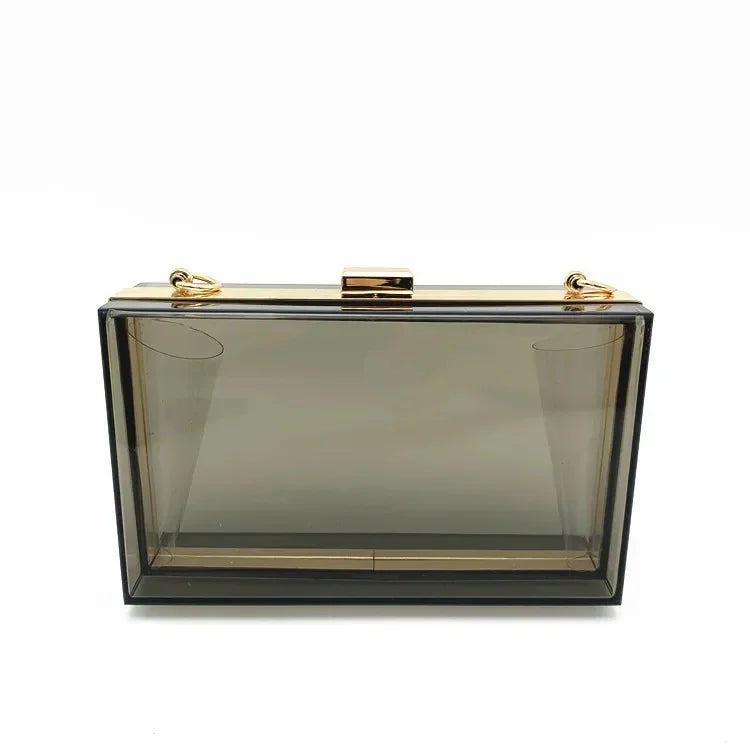 Clutch Acrílica Transparente