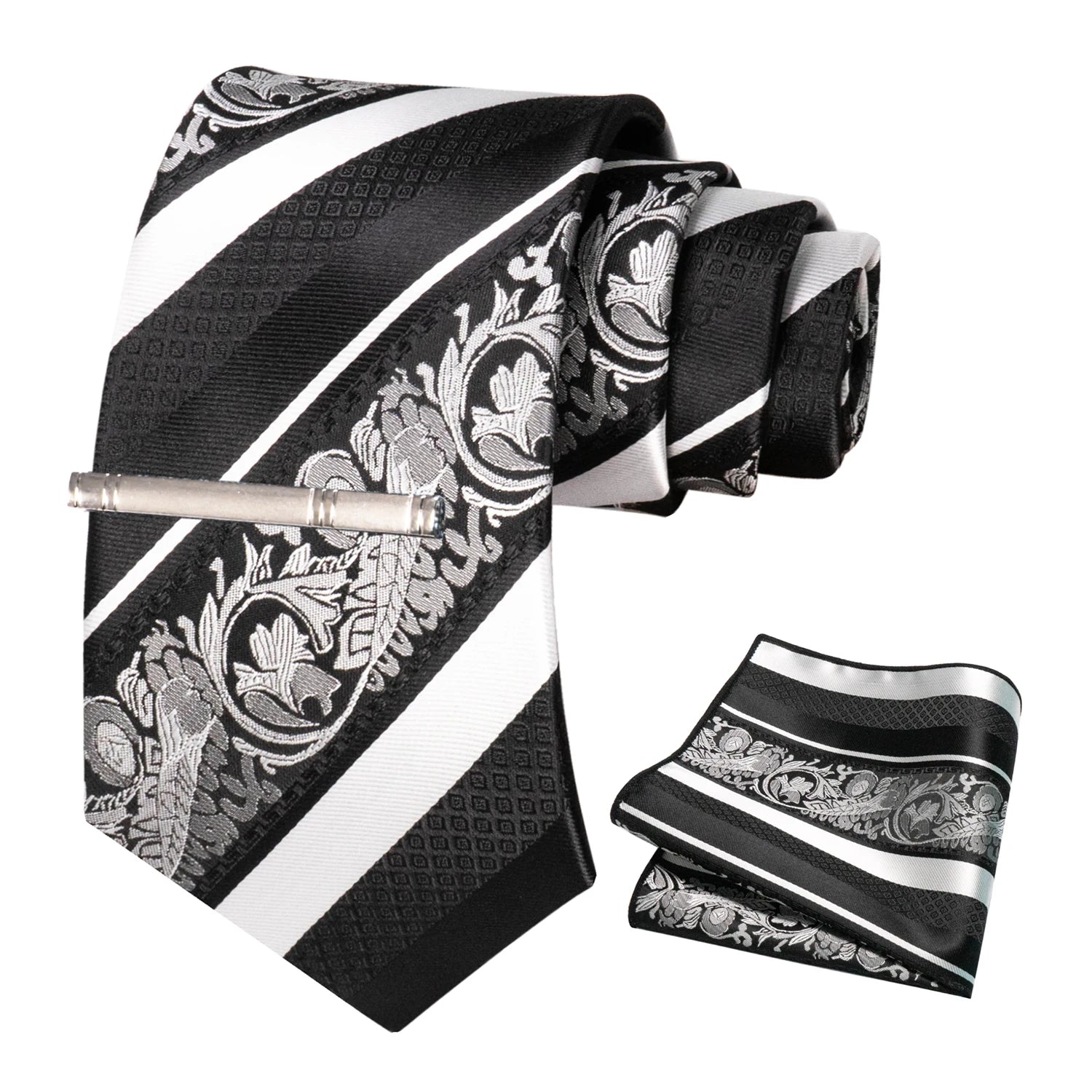 Conjunto de Gravata Floral para Homem