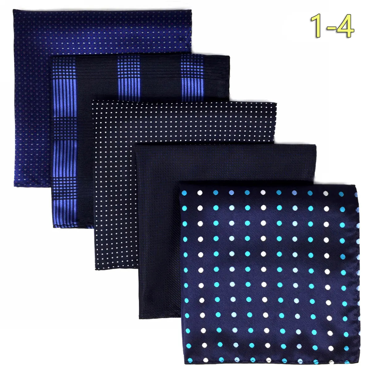 Conjunto de 5 Lenços de Bolso para Homem