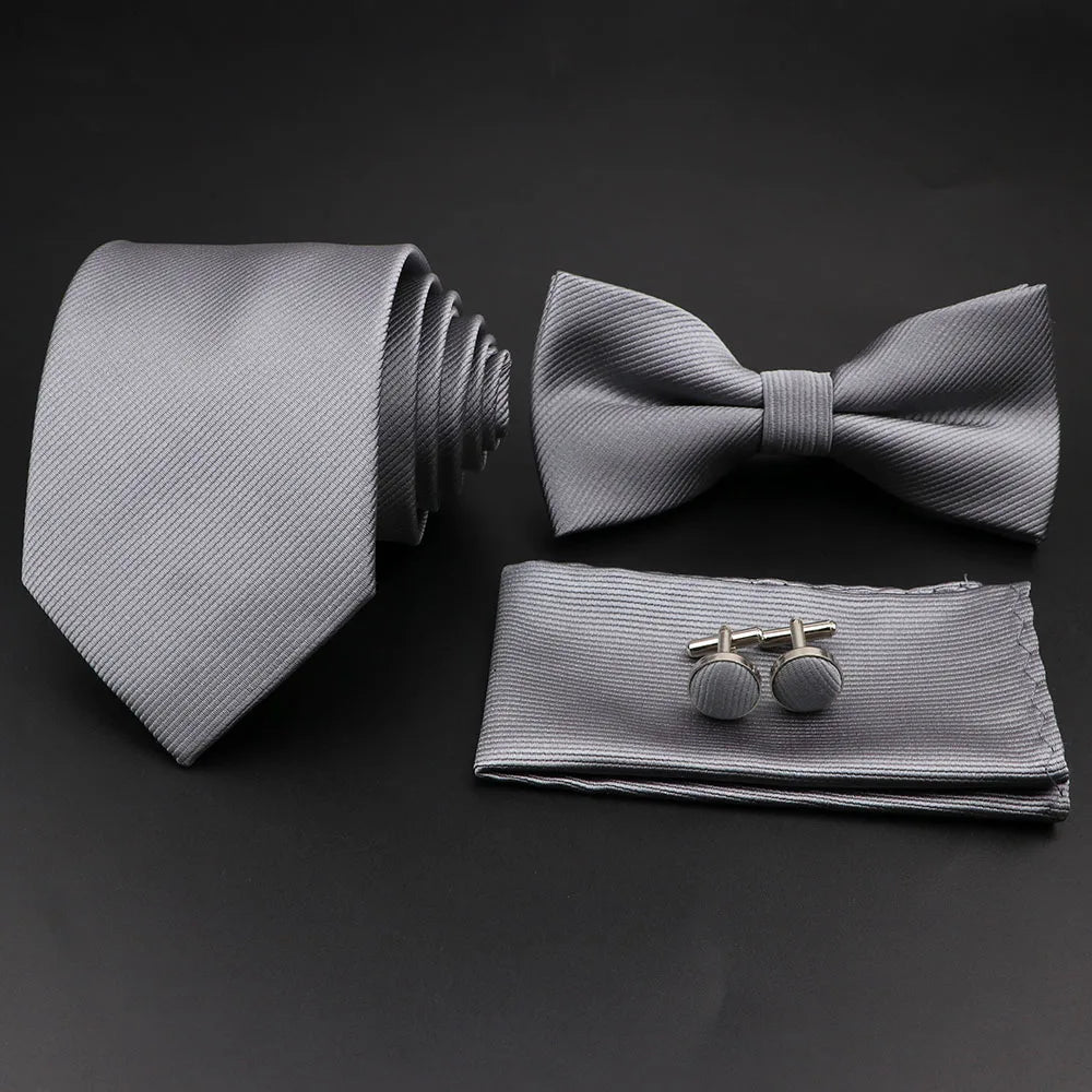 Conjunto Premium de Gravata e Laço para Homem