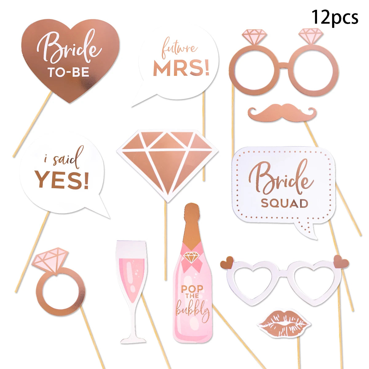 Acessórios Divertidos para Fotografias – Despedida de Solteira e Bridal Shower