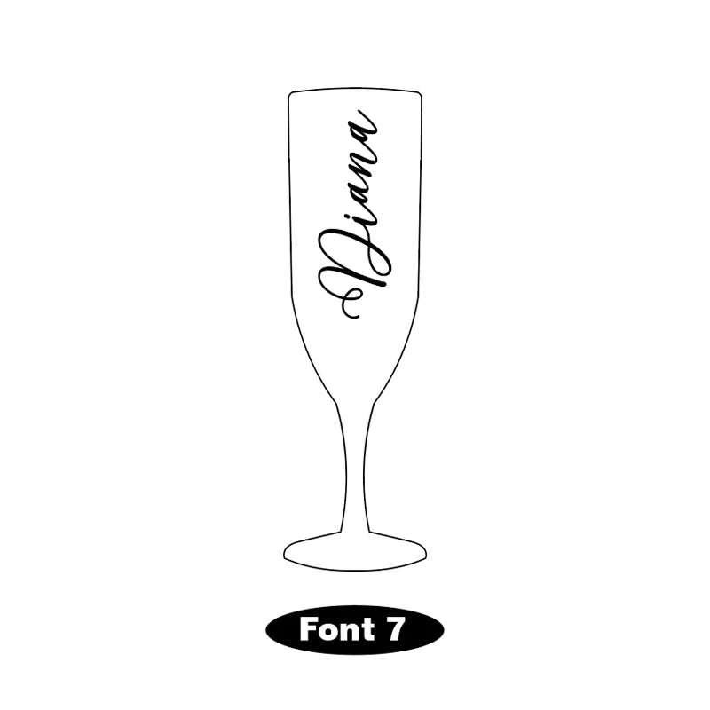 Taças de Champanhe Brancas Personalizadas para Casamento