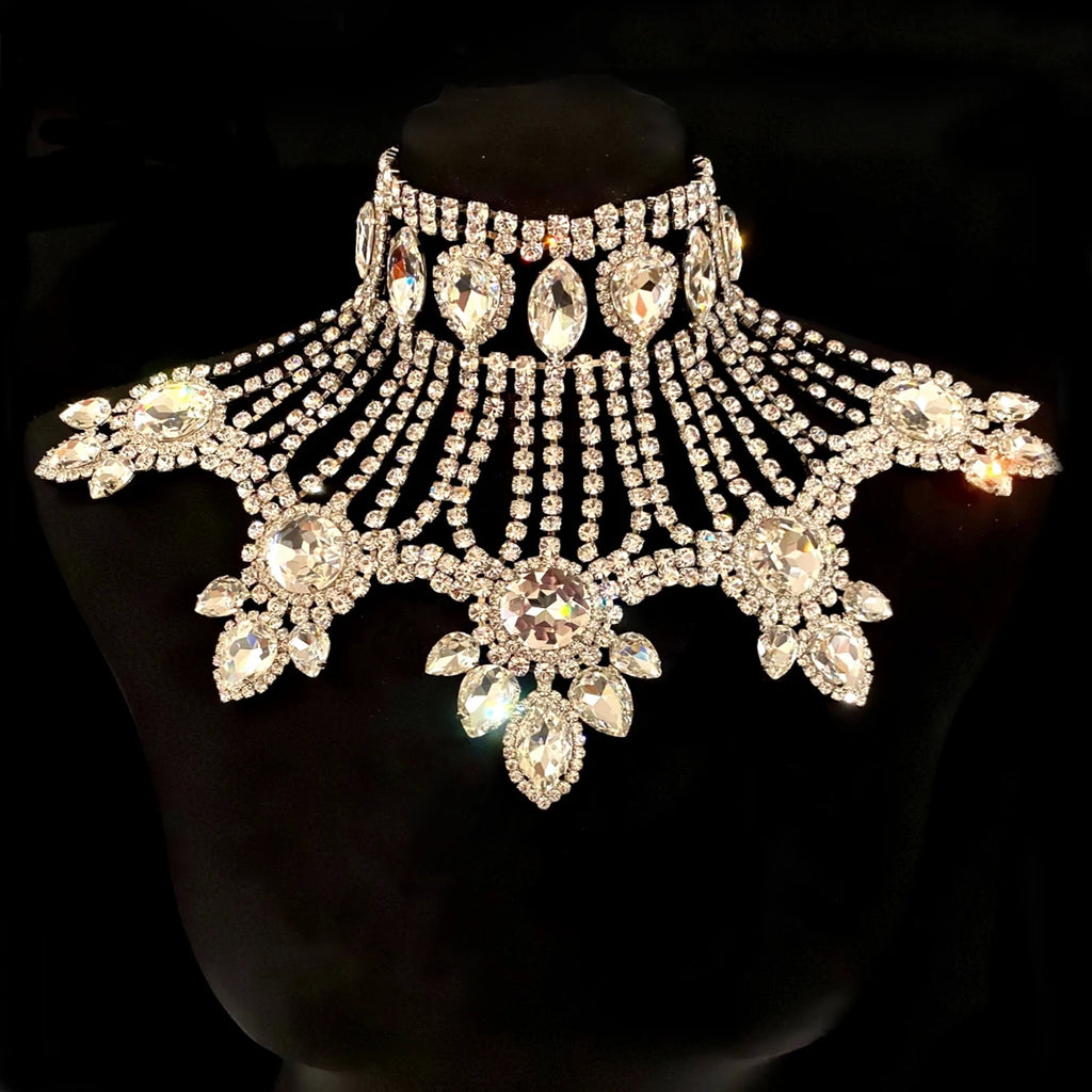 Colar Choker de Cristais para Noiva