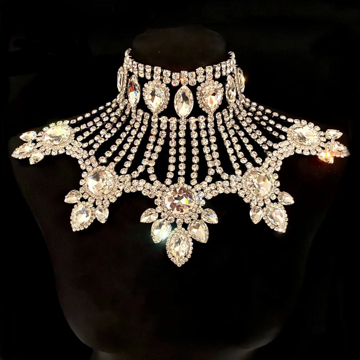 Colar Choker de Cristais para Noiva