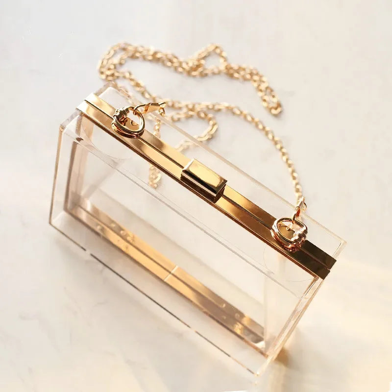 Clutch Acrílica Transparente
