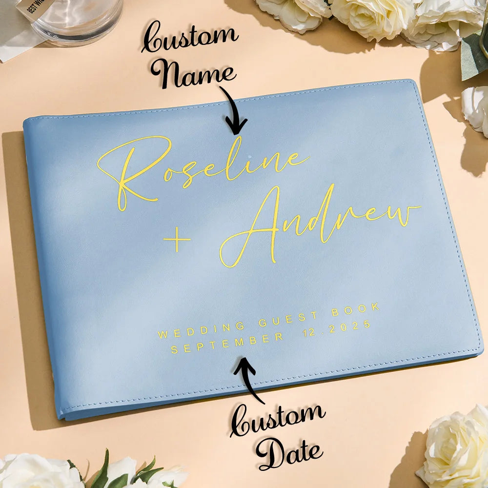 Livro de Honra Personalizado Moderno | Capa Colorida com Nome e Data