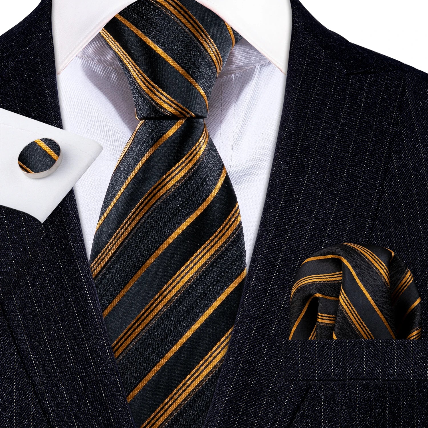 Conjunto de Gravata Jacquard Premium