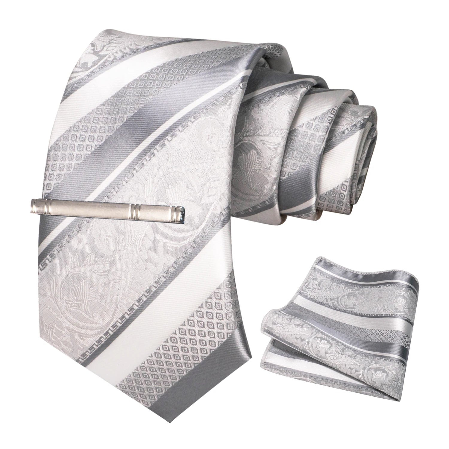 Conjunto de Gravata Floral para Homem