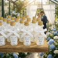 Mini Garrafas de Plástico para Lembranças de Casamento — Kit com 50 Unidades