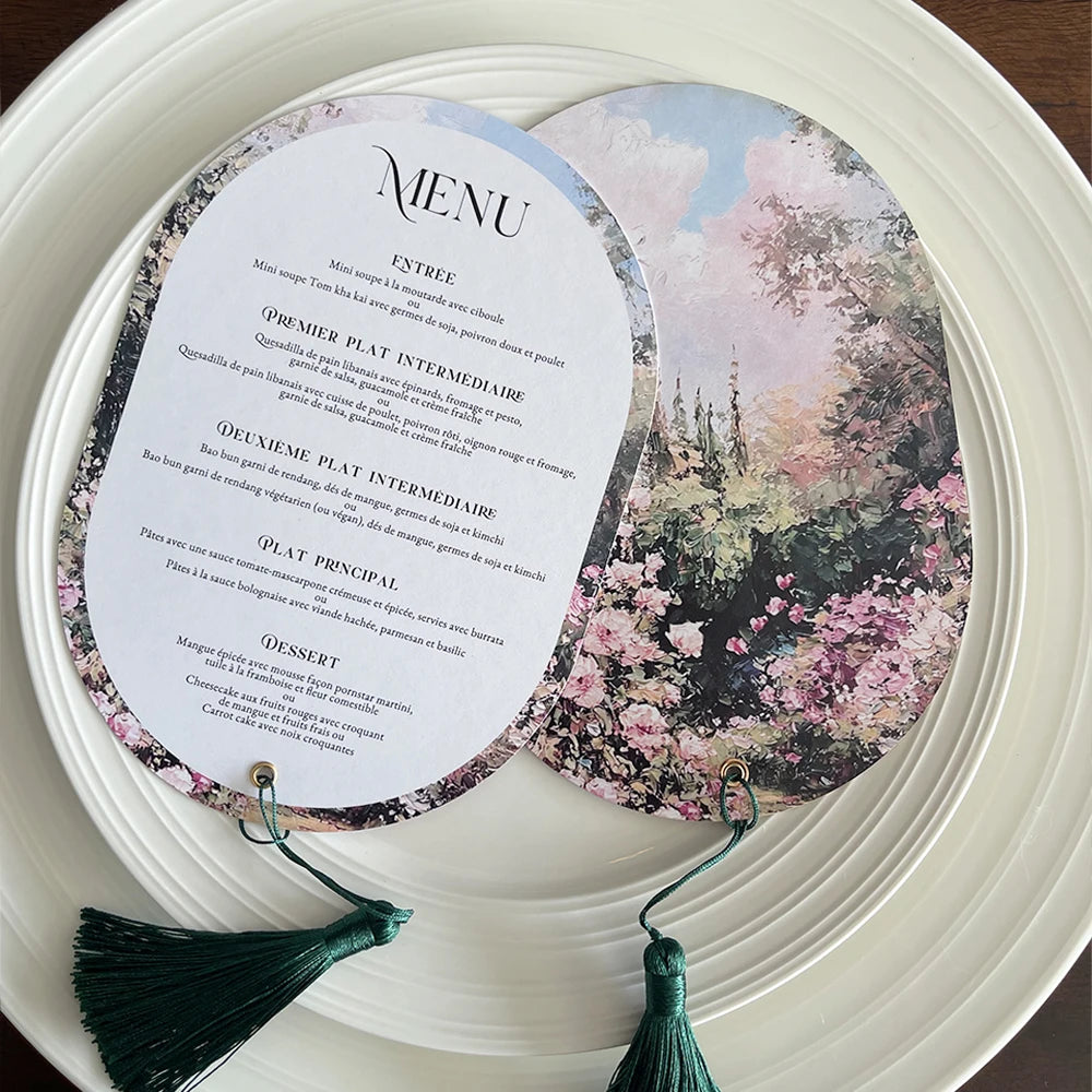 Menus de Casamento Personalizados Premium